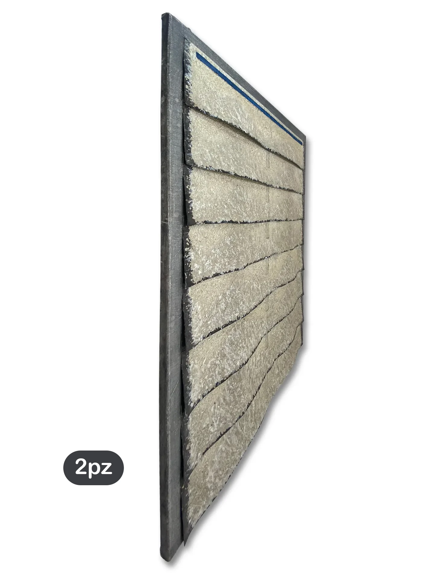 Horizonte azul vista lateral