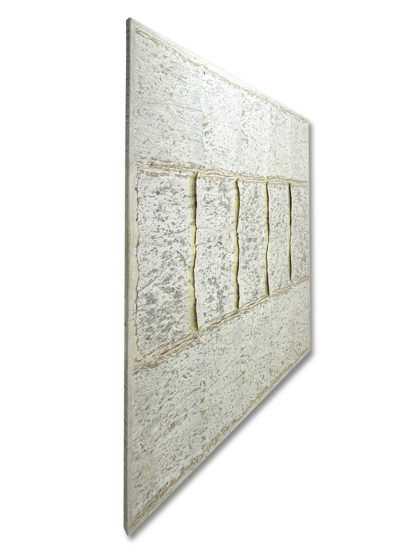 Costuras de cal vista lateral